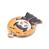 Halloween Alloy Enamel Pendants ENAM-P248-01G-B-3