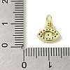 Brass Micro Pave Cubic Zirconia Charms KK-M283-19B-01-3