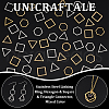 Unicraftale 48Pcs 6 Styles Stainless Steel Linking Ring STAS-UN0056-47-5