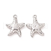 Non-Tarnish 201 Stainless Steel Machine Polishing Pendants STAS-G261-31P-4
