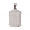 304 Stainless Steel Pendants STAS-M068-12P-1