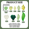 Craftdady 270Pcs 9 Style Transparent Acrylic Pendants TACR-CD0001-02-4