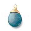 Natural Apatite Pendants X-PALLOY-JF00878-2