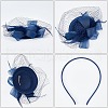 WADORN 3 Sets 3 Colors Mesh Veil Hair Bands MRMJ-WR0001-05-3