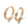 Brass Micro Pave Cubic Zirconia Hoop Earrings EJEW-M238-74KCG-1