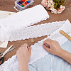 15 Yards Cotton Embroidery Hollow Flower Lace Trim OCOR-WH0003-045B-3