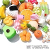 30Pcs 6 Styles Opaque Resin Pendants RESI-YW0001-67A-3