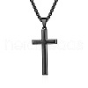 Stainless Steel Cross Pendant Unisex Necklaces TQ5525-3-1
