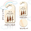 Wood Baby Closet Size Dividers AJEW-WH0352-007-2