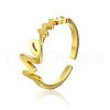 Simple Stainless Steel Mama Cuff Rings for Mother's Day QW8429-2-2