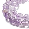 Natural Amethyst Round Bead Strands G-L411-12-8mm-3