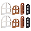 8Pcs 4Styles Wood Cutouts WOOD-WH0131-21C-1