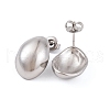 Non-Tarnish 304 Stainless Steel Stud Earrings for Women EJEW-A049-16P-2