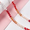 Imitation Jade Opaque Solid Color Glass Beads Strands GLAA-L044-A01-2