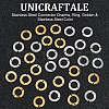 Unicraftale 32Pcs 2 Colors 304 Stainless Steel Connector Charms STAS-UN0049-77-5