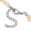 Natural Citrine Chip Beaded Necklaces for Women NJEW-JN05005-5