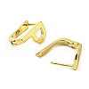 Brass Letter Stud Earrings for Women EJEW-A038-01P-G-2