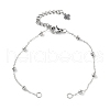 304 Stainless Steel Round Ball Cable Chain Bracelet Making AJEW-JB01331-02-2