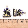 Halloween Theme Rack Plating Alloy Enamel Pendants X1-ENAM-N056-393B-KCG-3