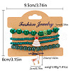 Christmas Acrylic Bead Stretch Bracelets Sets IC6084-3-1