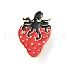 Strawberry with Octopus Enamel Pins JEWB-C045-01A-G-1