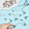 Beebeecraft 20Pcs 2 Style 304 Stainless Steel Mini Spring Bead Clamps for Beading Jewelry Making STAS-BBC0004-59-4