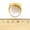 Star of David 304 Stainless Steel Rhinestone Finger Rings for Women RJEW-B121-02C-G-5