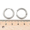 Tarnish Resistant 304 Stainless Steel Huggie Hoop Earrings EJEW-F111B-19mm-P-3