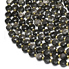 Natural Silver Obsidian Beads Strands G-C116-A55-02-3