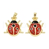 Brass Enamel Pendants KK-L231-18G-01-1