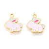 304 Stainless Steel Enamel Charms STAS-T065-63G-02-1