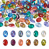 Cheriswelry 120Pcs 12 Colors Transparent Pointed Back Resin Rhinestone Cabochons KY-CW0001-01-13