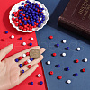SOFPLATE Independence Day Themed Opaque Acrylic Beads MACR-SP0001-31B-3