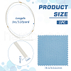 BENECREAT 1Pc Flat 925 Sterling Silver Wires STER-BC0002-25C-2