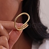 Geometric Design S925 Sterling Silver Cuff Rings for Women WH1236-1-2