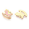 304 Stainless Steel Enamel Charms STAS-T065-49G-2