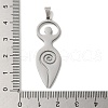 304 Stainless Steel Pendants STAS-O005-06P-3