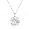 Bohemian Style Brass Crystal Rhinestone Pendant Necklaces for Women FS-WG9BBEB-07-2