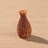 Resin Bamboo Rattan Miniature Vase Ornaments PW-WG81F97-14-1