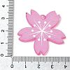 Transparent Acrylic Pendants OACR-H047-01-3