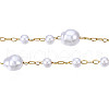 ABS Plastic Pearl Beaded Chains CHS-N003-15-4