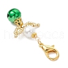 2Pcs 2 Colors Angel Brass Bell Pendants Decorations HJEW-MZ00244-4