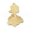 Light Gold Tone Alloy Enamel Pendants X-ENAM-C013-01F-2