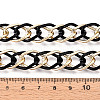 Aluminium Two Tone Rhombus Link Chains CHA-N004-05EBG-3