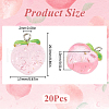 SUNNYCLUE 20Pcs Transparent Resin Pendants RESI-SC0005-68-2