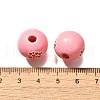 Valentine's Day Element Printed Wood Beads WOOD-R002-01-21-3
