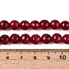 Dyed Natural White Jade Beads Strands G-T139-8mm-60-04-5