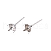 Non-Tarnish 316 Surgical Stainless Steel Stud Earring Setting STAS-S117-023B-1