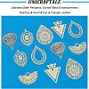 Unicraftale 12Pcs 6 Style 304 Stainless Steel Pendants STAS-UN0035-07-4