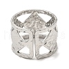 Non-Tarnish 304 Stainless Steel Open Cuff Rings RJEW-Z018-34P-3